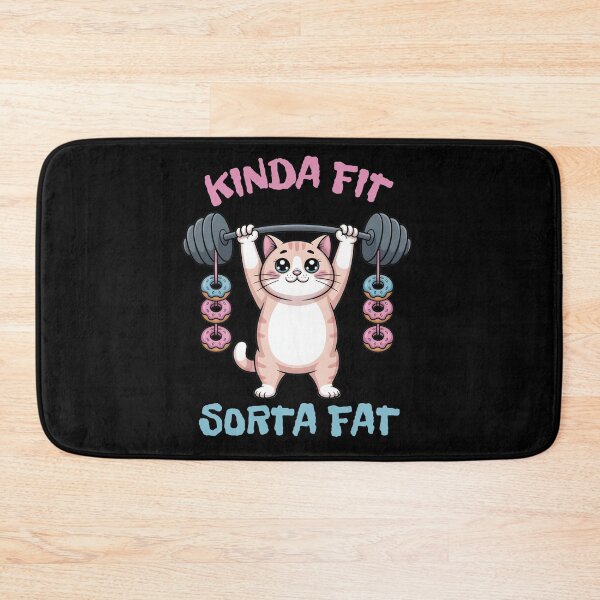 Item preview, Kinda Fit Sorta Fat Cute Kitty designed and sold by designsbyaneta.