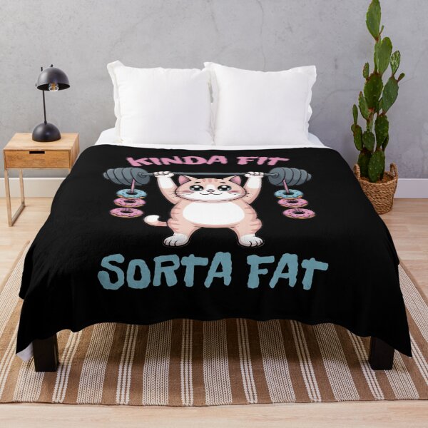 Item preview, Kinda Fit Sorta Fat Cute Kitty designed and sold by designsbyaneta.