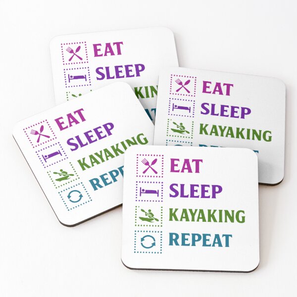 Item preview, Eat sleep kayaking repeat sunrise paddle early morning peace designed and sold by HumansStuck12.