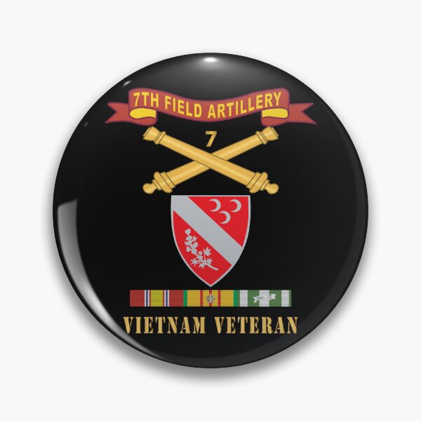 Item preview, Army - 7th Field Artillery w Br - Ribbon VN SVC Vietnam Veteran X 300 designed and sold by Military Insignia Products.