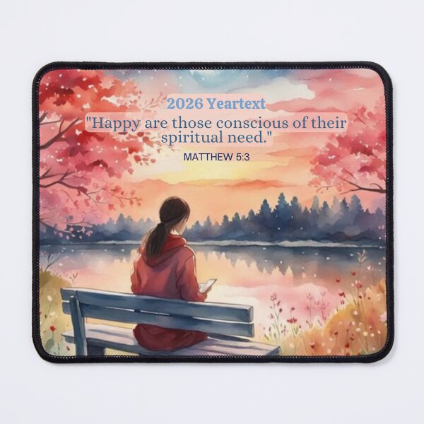 Item preview, 2026 Yeartext JW Bench At The Lake designed and sold by IvaRenee.