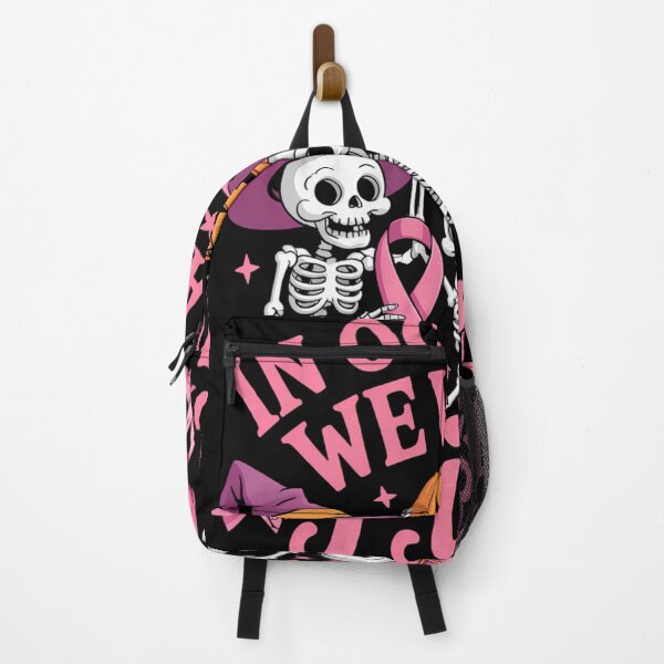 Item preview, Skeleton Support Witch Ribbon Breast Cancer Halloween designed and sold by CookWorldLaughs.