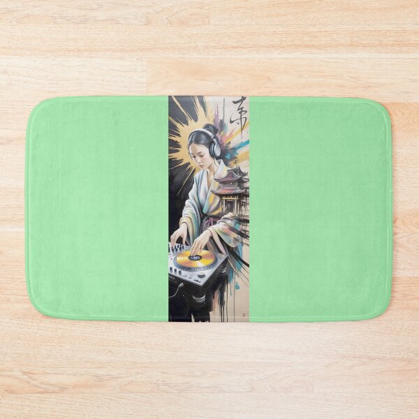 Item preview, Dj Geisha With Japanese Temple Beats By Merch, Limited Edition designed and sold by MADISYNDONALD.
