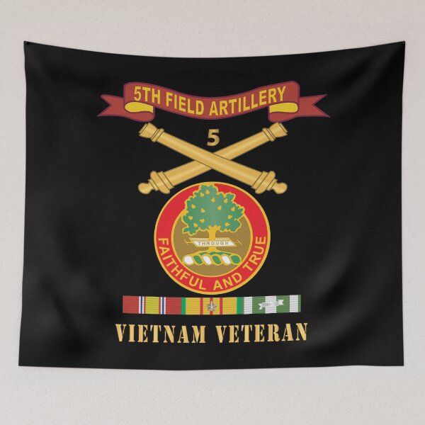 Item preview, Army - 5th Field Artillery w Br - Ribbon VN SVC Vietnam Veteran X 300 designed and sold by Military Insignia Products.