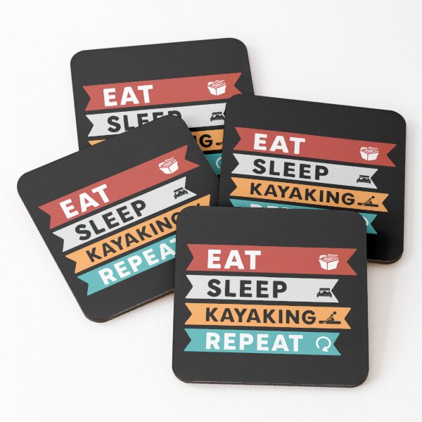 Item preview, Eat sleep kayaking repeat river journey freedom explorer life designed and sold by HumansStuck12.