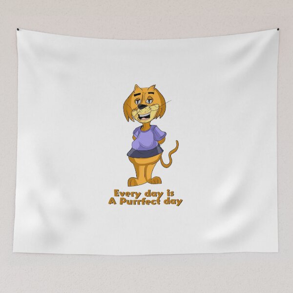 Item preview, STAY CURIOUS, STAY ADVENTUROUS Cartoon cat quote designed and sold by retrotoonz.