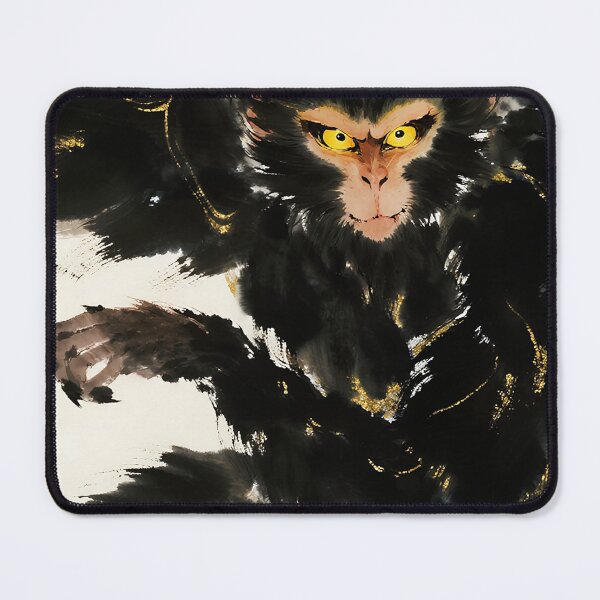 Item preview, Golden-Eyed Mystic Ape Ink Art designed and sold by zzz888.