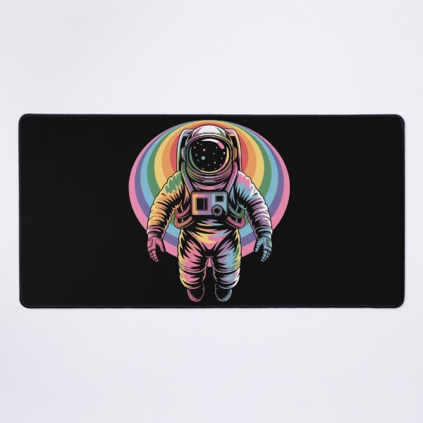 Item preview, Rainbow Aura Astronaut – Colorful Futuristic Space Explorer Design designed and sold by ColorSplash123.