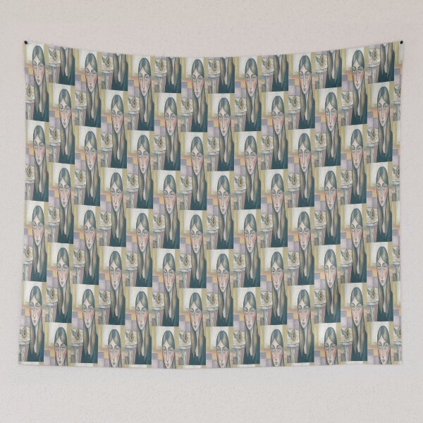 Item preview, Moody Portrait: Woman With Sunflower By Merch, Limited Edition designed and sold by MADISYNDONALD.