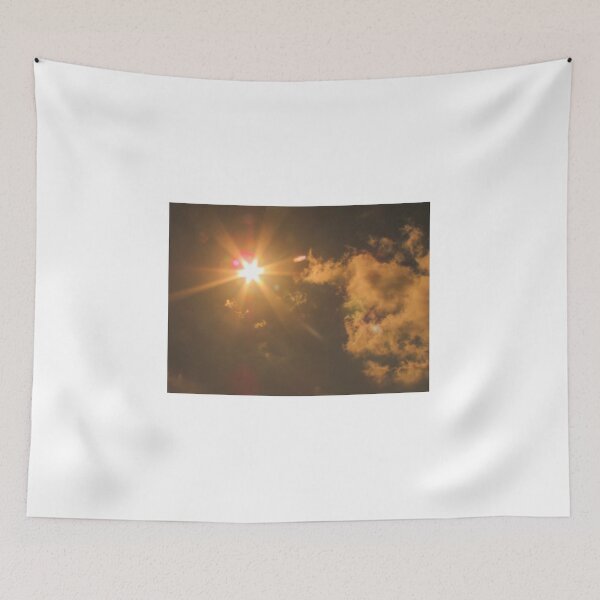 Item preview, Golden Hour Sun Burst Over Clouds Creates Warm Light And Sky Full Of Soft Clouds designed and sold by Nmallia.