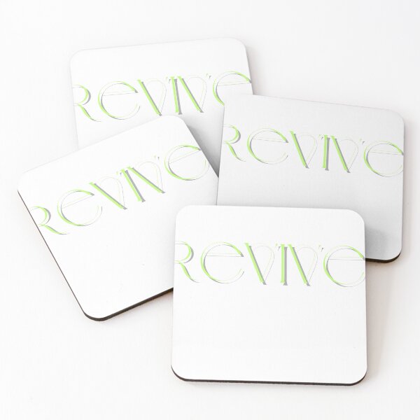 Artikelvorschau, Revive Typography Design – Moderner Kunstdruck in Grün und Grau für Wohndekor, Bekleidung und Accessoires entworfen und verkauft von T&M.