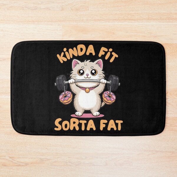 Item preview, Kinda Fit Sorta Fat Cute Kitty designed and sold by designsbyaneta.
