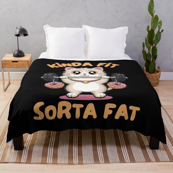 Item preview, Kinda Fit Sorta Fat Cute Kitty designed and sold by designsbyaneta.
