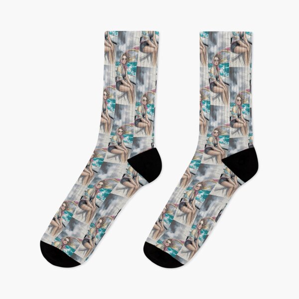 Item preview, Chic Woman Sailing Ocean Waves By Merch, Limited Edition designed and sold by MADISYNDONALD.