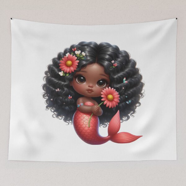 Item preview, Afro Mermaid Dreams designed and sold by Lulunza.