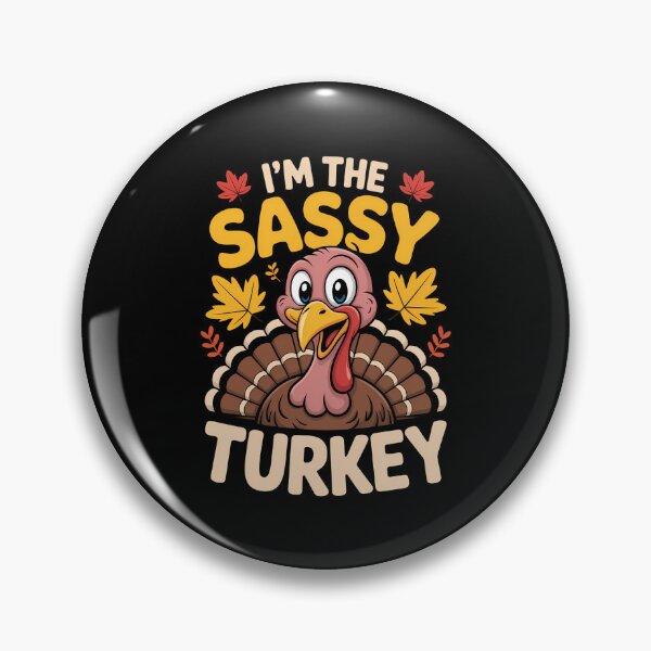 Item preview, Thanksgiving  Sassy Turkey Family Funny designed and sold by CookWorldLaughs.