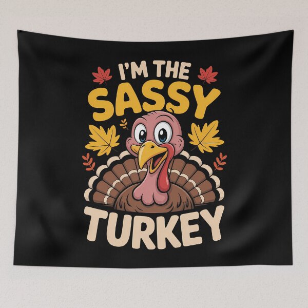 Item preview, Thanksgiving  Sassy Turkey Family Funny designed and sold by CookWorldLaughs.