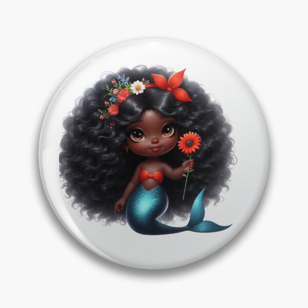 Item preview, Black Girl Mermaid Power designed and sold by Lulunza.