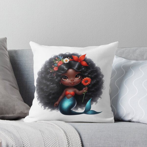 Item preview, Black Girl Mermaid Power designed and sold by Lulunza.