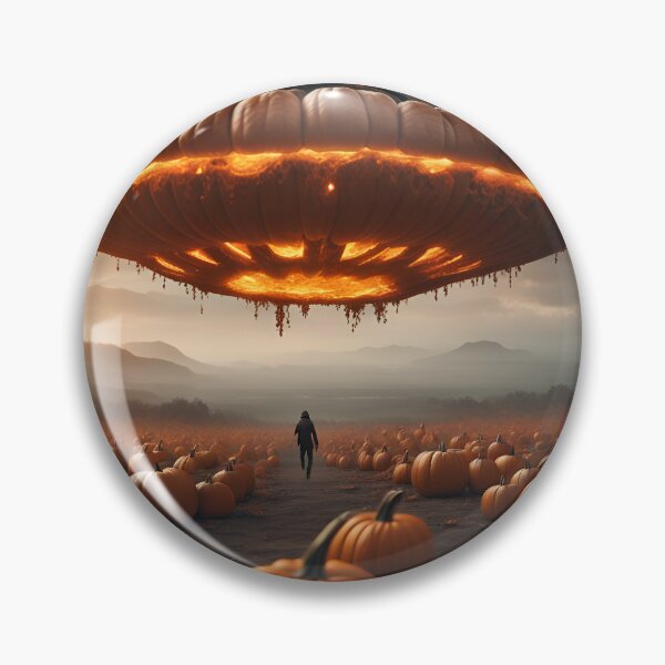 Item preview, Spaceship On Planet Pumpkin designed and sold by Roanemermaid.
