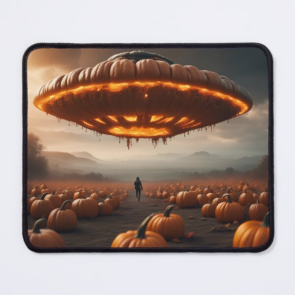Item preview, Spaceship On Planet Pumpkin designed and sold by Roanemermaid.