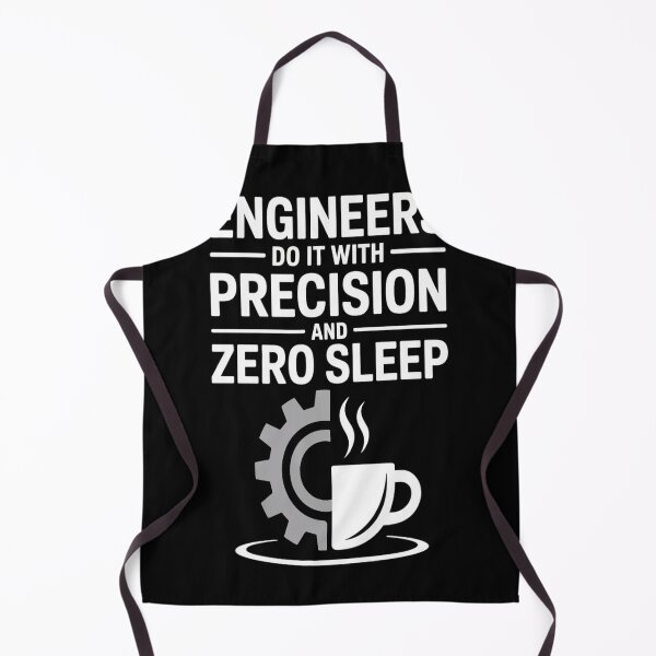 Item preview, Engineers Do It with Precision and Zero Sleep | Funny Engineering T-Shirt designed and sold by Professionalpun.