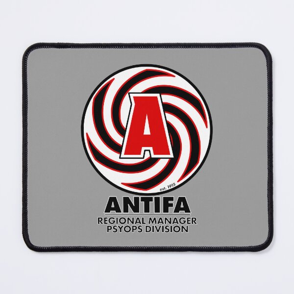 Item preview, ANTIFA PsyOps Regional Manager - Satirical Fake Org Design designed and sold by 3MillsDesign.