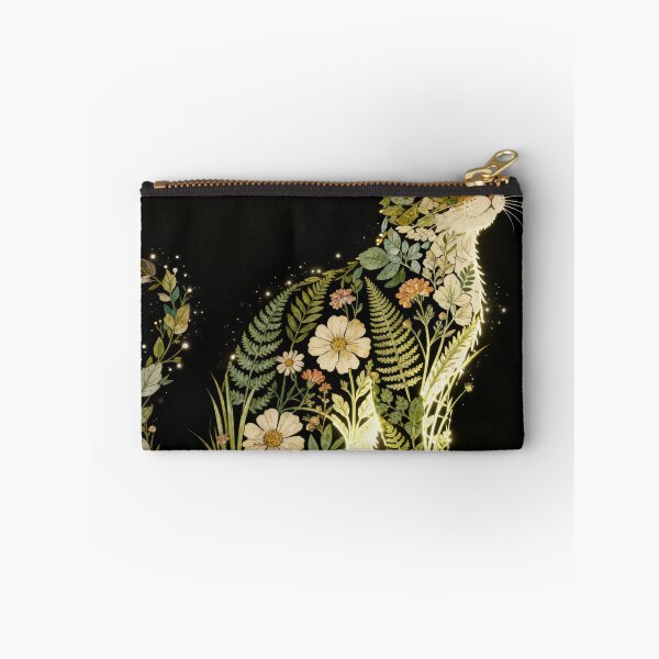 Item preview, Enchanted Floral Feline Silhouette designed and sold by zzz888.