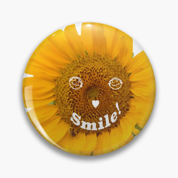 Item preview, Radiant sunflower with smile – good-mood design full of joie de vivre designed and sold by Katja LebenFreude.