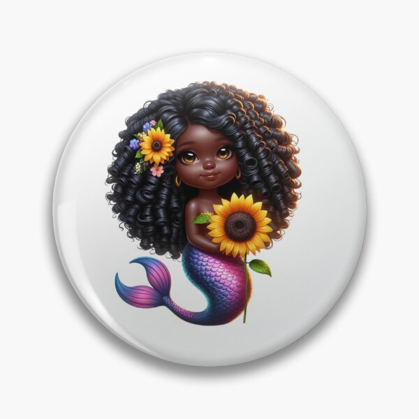 Item preview, Afrocentric Mermaid Love designed and sold by Lulunza.