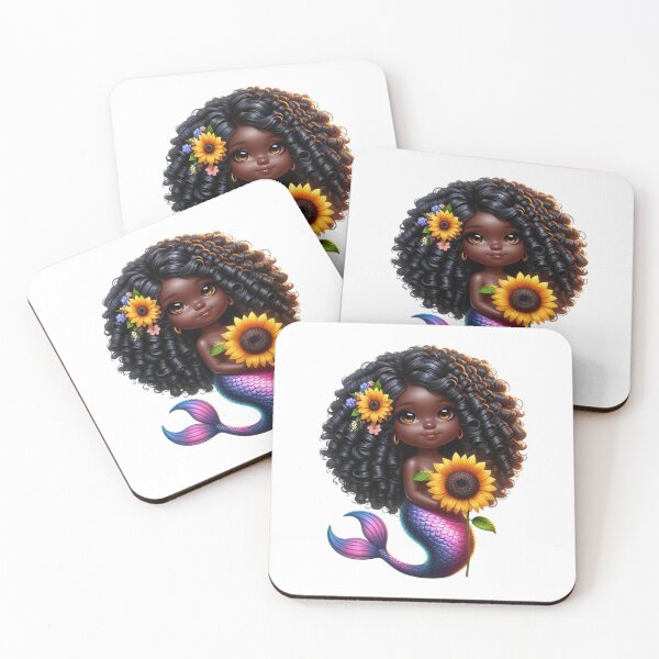 Item preview, Afrocentric Mermaid Love designed and sold by Lulunza.