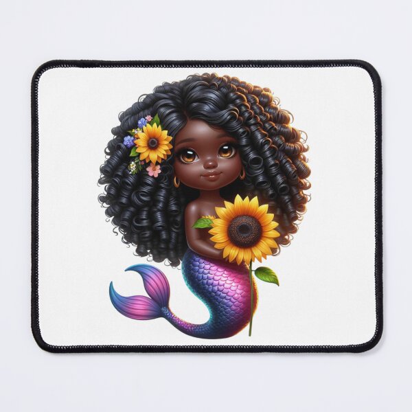 Item preview, Afrocentric Mermaid Love designed and sold by Lulunza.