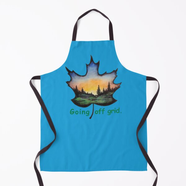 Item preview, Maple leaf going off grid designed and sold by OnaleeNicklinArt.
