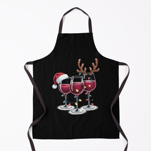 Item preview, Wine Christmas Santa Xmas Reindeer designed and sold by CookWorldLaughs.