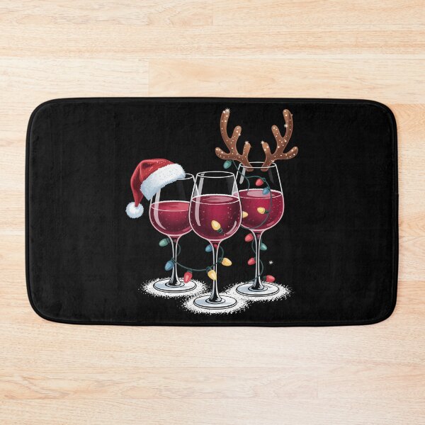 Item preview, Wine Christmas Santa Xmas Reindeer designed and sold by CookWorldLaughs.
