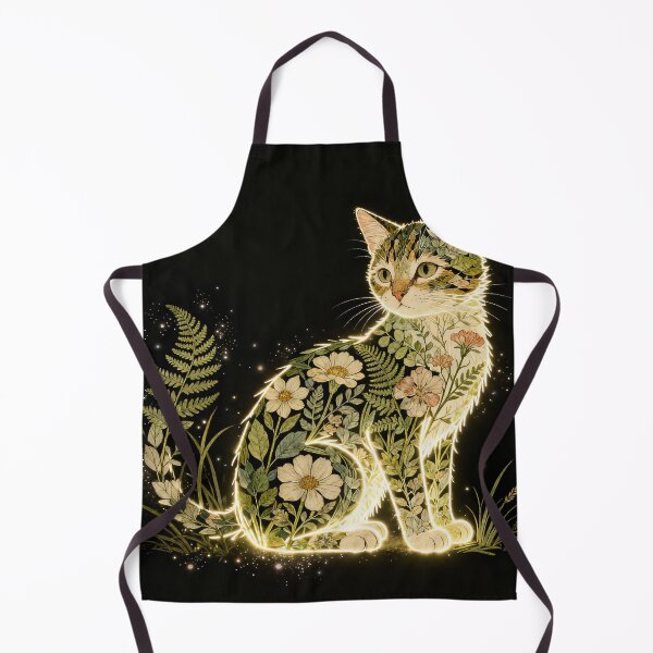 Item preview, Enchanted Glowing Flora Feline designed and sold by zzz888.