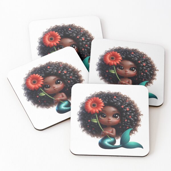 Item preview, Brown Skin Mermaid Fantasy designed and sold by Lulunza.