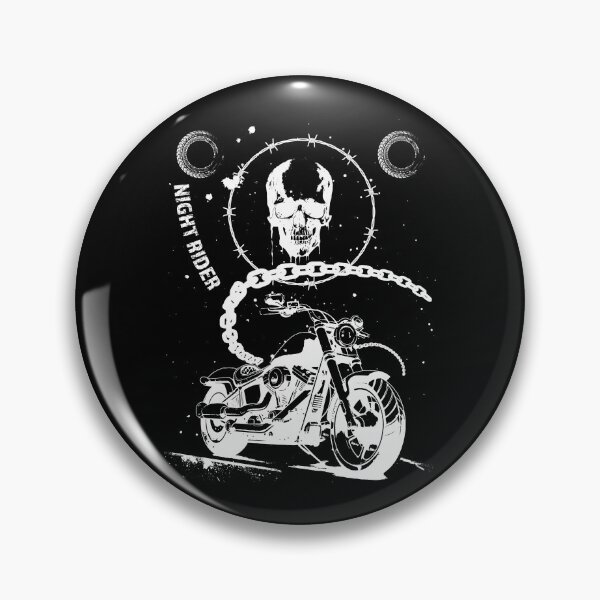 Artikelvorschau, Night Rider Totenkopf Motorrad Biker Print entworfen und verkauft von cabana.space.