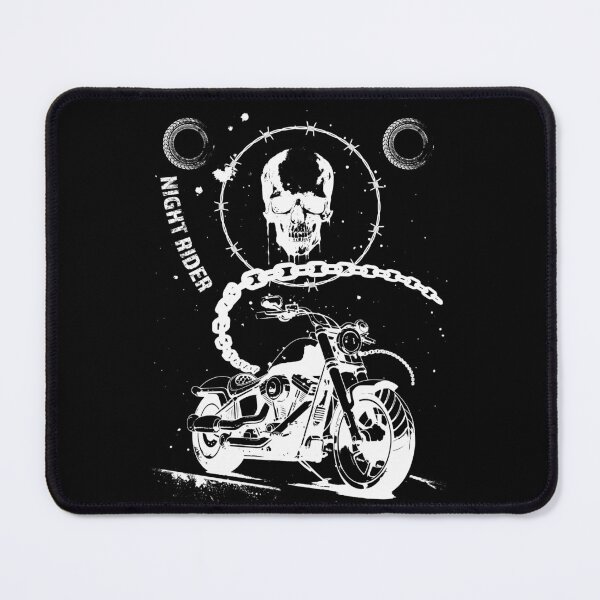 Item preview, Night Rider Skull Motorcycle Biker Print designed and sold by cabana.space.