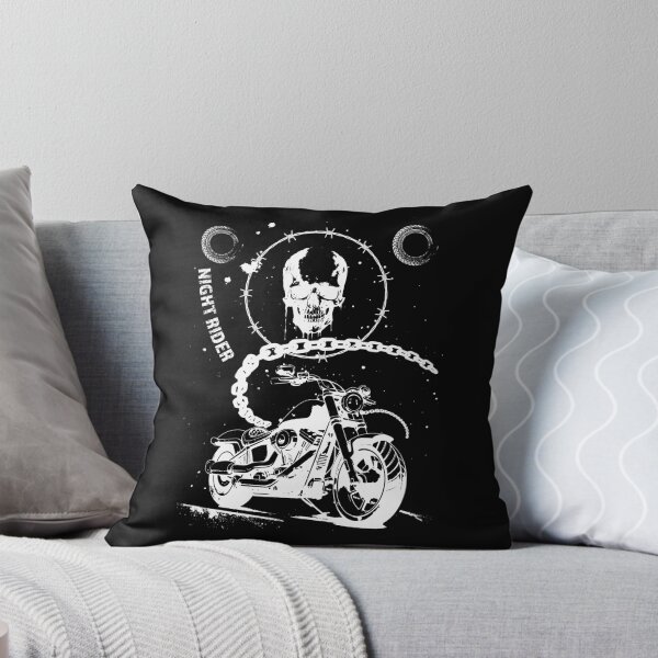 Item preview, Night Rider Skull Motorcycle Biker Print designed and sold by cabana.space.