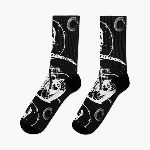 Item preview, Night Rider Skull Motorcycle Biker Print designed and sold by cabana.space.