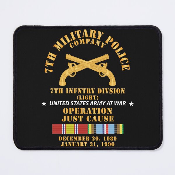 Item preview, Army - 7th Military Police Company, Operation Just Cause,7th Infantry Division (light) w NDSM AFEM X 300 designed and sold by Military Insignia Products.