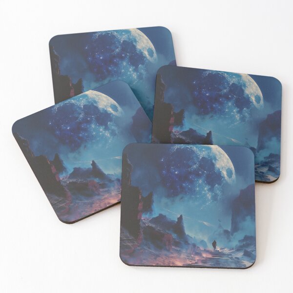 Item preview, Illustration Surréaliste Lune Désert Design designed and sold by Guesso.
