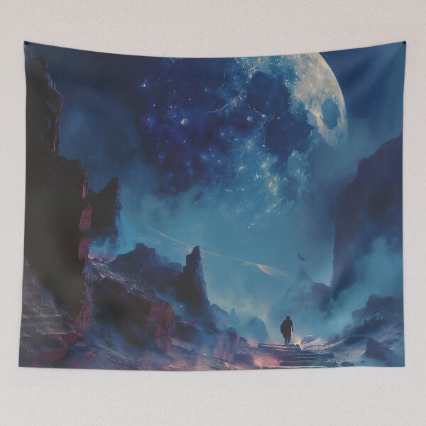 Item preview, Illustration Surréaliste Lune Désert Design designed and sold by Guesso.