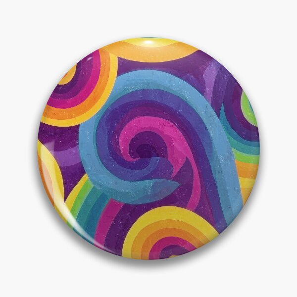 Item preview, Rainbow Spiral Swirl Pattern designed and sold by HausKatz.