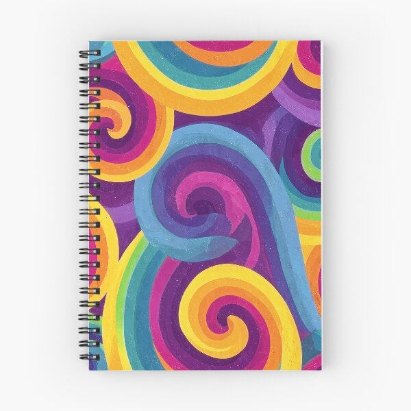Item preview, Rainbow Spiral Swirl Pattern designed and sold by HausKatz.