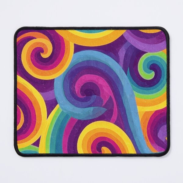 Item preview, Rainbow Spiral Swirl Pattern designed and sold by HausKatz.