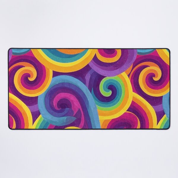 Item preview, Rainbow Spiral Swirl Pattern designed and sold by HausKatz.