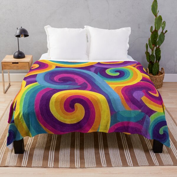 Item preview, Rainbow Spiral Swirl Pattern designed and sold by HausKatz.