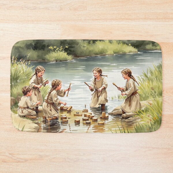 Item preview, Celtic children playing at the river designed and sold by jefboutique6150.